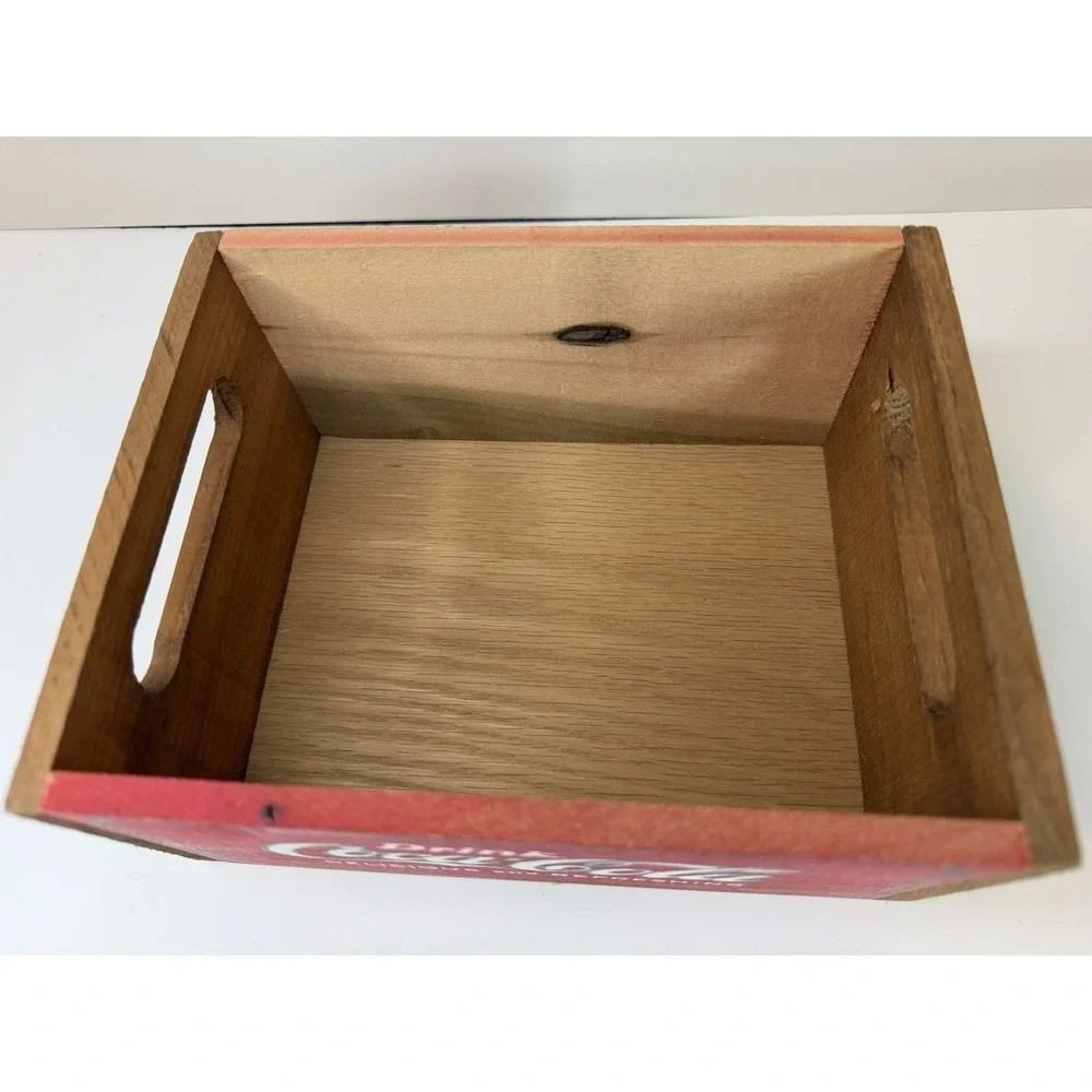 Coca-Cola Wooden Crate Box Small Storage, Decorative Wood, 7.10